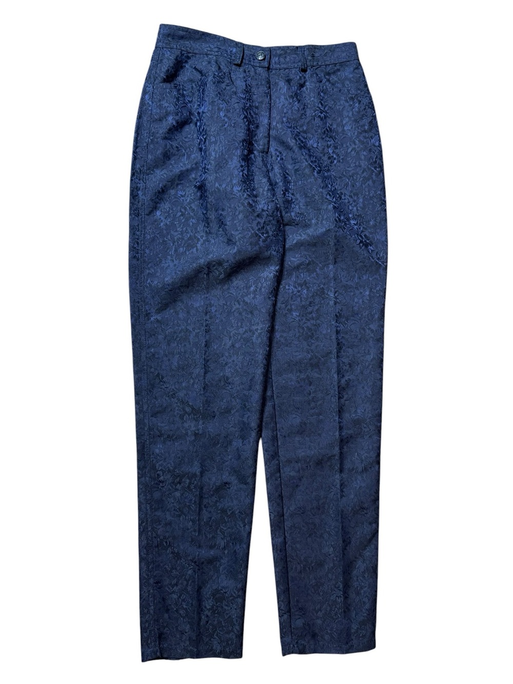 MaxMara Silk Blend Jacquard Damask Pants size 8
